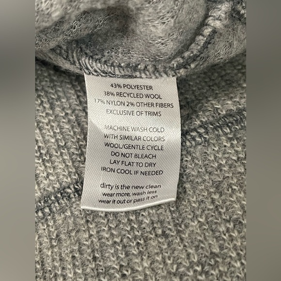 Toad & Co Men’s Wool Blend Long Sleeve Gray Pullover Sweater Size: XL - Picture 4 of 4